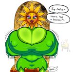2026 ambiguous_anthro ambiguous_gender anthro big_breasts black_eyebrows black_text blush blush_lines bodily_fluids bouncing_breasts breasts bulging_breasts cleavage clothed clothed_female clothed_humanoid clothing collarbone conker conker's_bad_fur_day dialogue dipstick_ears dipstick_tail dress ear_markings elemental_creature elemental_humanoid english_text eyebrows eyelashes female female/ambiguous female_focus female_humanoid flirting flora_fauna flower flower_creature flower_humanoid freckled_face freckles front_view fur glistening glistening_lips green_body green_clothing green_dress green_eyes group hi_res huge_breasts humanoid humanoid_focus larger_female larger_humanoid lips mammal markings meryo miss_sunflower motion_lines multicolored_body multicolored_ears multicolored_fur nervous nervous_sweat nipple_outline not_furry_focus orange_body orange_ears orange_fur orange_tail plant plant_humanoid pupils purple_eyelids rareware red_lips rodent sciurid size_difference smaller_ambiguous smaller_anthro solo_focus speech_bubble sunflower swallowing sweat tail tail_markings talking_to_another talking_to_partner tan_body tan_ear_tips tan_ears tan_fur tan_tail tan_tail_tip teeth text thick_lips tree_squirrel trio two_tone_body two_tone_ears two_tone_fur two_tone_tail yellow_flower yellow_head