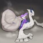 .f_9578 bodily_fluids cock_vore eeveelution generation_2_pokemon generation_6_pokemon genitals hi_res legendary_pokemon lugia musk nintendo penile penis pokemon pokemon_(species) size_difference smaller_pred sweat sylveon vore