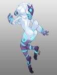 4_fingers anthro apron arm_markings arm_tuft artist_logo biped blue_eyes blue_markings blue_pattern bovid breasts caprine claws cleavage clothed clothing dipstick_ears ear_markings elbow_tuft eyebrows female female_anthro finger_claws fingers floppy_ears fur glowing glowing_body glowing_markings glowing_nipples gradient_background hair hi_res hooves kindred_(lol) league_of_legends leg_markings logo long_ears looking_back lop_ears mafty_(artist) mammal markings mask multicolored_ears nipples nude nude_anthro nude_female outline pose pupils riot_games scut_tail sheep short_tail side_boob simple_background solo standing tail tencent thigh_markings tuft white_background white_body white_ears white_eyebrows white_fur white_hair white_pupils