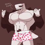 2024 5_fingers anthro artist_name big_muscles biped black_clothing black_jacket black_sclera black_topwear brown_background clothed clothed_anthro clothed_male clothing dialogue digital_drawing_(artwork) digital_media_(artwork) dinosaur dinosaur_(google_chrome) emanata english_text fingers flesh_fang front_view google google_chrome heart_clothing heart_symbol heart_underwear hi_res jacket looking_at_viewer male mouth_closed muscular muscular_anthro muscular_male navel non-mammal_navel onomatopoeia open_clothing open_jacket open_topwear pecs pink_clothing pink_underwear portrait prehistoric_species pupils reptile scalie simple_background skykdotidot slit_pupils snout solo sound_effects tail tail_motion tailwag talking_to_viewer text three-quarter_portrait topless topless_anthro topless_male topwear underwear undressing white_body white_clothing white_underwear