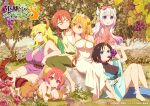  6+girls artist_request bare_shoulders barefoot black_hair blonde_hair blue_hair bow breasts brown_dress cleavage closed_mouth commentary_request copyright_logo dragon_girl dragon_horns dragon_tail dress drill_hair eating elma_(maidragon) feet_up flower food fruit glasses gradient_hair grapes green_pants hair_bow hair_flower hair_ornament halterneck holding holding_food holding_fruit holding_own_hair horns huge_breasts ilulu_(maidragon) japanese_clothes jitome kanna_kamui kobayashi-san_chi_no_maidragon kobayashi_(maidragon) lake large_breasts logo long_dress long_hair looking_at_another looking_at_viewer lucoa_(maidragon) lying medium_breasts mountain multicolored_hair multiple_girls official_art on_stomach oppai_loli orange_hair outdoors pants purple_hair red_hair see-through_cleavage see-through_clothes short_dress short_hair single_horn sitting small_breasts smile tail tail_under_clothes the_pose tohru_(maidragon) tree twin_drills unusually_open_eyes 