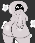 absurd_res big_butt breasts butt butt_grab female hand_on_butt happy hi_res hollow_knight:_silksong hollow_knight_(franchise) humanoid lace_(hollow_knight:_silksong) looking_at_viewer solo styxzin52 team_cherry white_body white_eyes