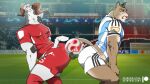 2026 alternate_version_at_paywall anthro argentina argentina_national_football_team artist_name ball biceps biped black_markings black_nose bodily_fluids bottomwear bovid brown_body brown_eyebrows brown_eyes brown_hair butt butt_focus caprine clothed clothing colored cougar digital_drawing_(artwork) digital_media_(artwork) domestic_sheep duo english_text eyebrows felid feline footwear fur grabbing grabbing_object hair hair_over_eyes hi_res holding_object holding_object_with_tail horn male mammal markings mixed_media multicolored_body muscular muscular_anthro muscular_male pants patreon patreon_logo patreon_username photo_background photography_(artwork) pink_nose portrait red_bottomwear red_clothing red_jersey red_shorts saintbullart shaded sheep short_tail shorts signature simple_background smile soccer soccer_ball soccer_field soccer_jersey soccer_player soccer_uniform socks sport sportswear sweat sweatdrop switzerland tail tail_grab tail_grabbing_object tan_body text three-quarter_portrait tied_hair tight_bottomwear tight_clothing tight_shorts topwear triceps two_tone_body uniform valais_blacknose whiskers white_body white_fur white_hair wool_(fur) world_cup worried