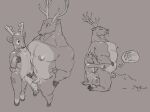 2026 air_inflation air_valve anal anal_penetration animate_inanimate anthro antlers balls band-aid bandage barazoku big_muscles big_pecs big_penis black_nose bodily_fluids cervine comparing cum cum_on_ground deer deer_mike deflation digital_drawing_(artwork) digital_media_(artwork) directional_arrow duo ejaculation erection foreskin fur genital_fluids genitals glistening glistening_body greyscale hooves horn humanoid_genitalia humanoid_penis inflatable inflation jab_(deer_mike) kneeling larger_penetrated larger_sub line_art living_inflatable looking_pleasured male male/male mammal markings mike_(deer_mike) monochrome motion_blur multicolored_body multicolored_fur multiple_scenes muscular nipples nude pecs penetration penile penile_penetration penis penis_size_difference penises_touching precum select-o-matic sex simple_background size_difference sketch small_penis small_top_big_bottom spots spotted_body submissive sweat top_heavy underbelly