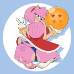 1:1 2026 5_fingers 5_toes accessory amy_rose anthro artist_name back_boob backless_dress big_breasts big_butt black_nose blue_clothing blue_panties blue_underwear bodily_fluids bracelet breasts butt camel_toe clothing dragon_ball dragon_ball_(object) dress eulipotyphlan eyelashes feet female fingers footwear gesture gloves green_eyes hair hair_accessory hairband half-closed_eyes hand_gesture handwear hedgehog hi_res jewelry kneeling krezlit looking_at_viewer looking_back mammal multicolored_body narrowed_eyes panties pawpads pink_body pink_hair red_clothing red_dress sega short_hair smile socks soles solo sonic_the_hedgehog_(series) sweat sweatdrop tan_body text toes two_tone_body underwear v_sign watermark wide_hips