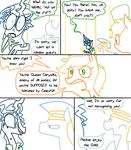  2015 applejack_(mlp) changeling comic dialogue english_text equine female friendship_is_magic helmet horse male mammal my_little_pony pony queen_chrysalis_(mlp) royal_guard_(mlp) sweat text the_weaver 