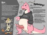 2026 absurd_res animal_genitalia ankle_band anthro anus barred_chastity_cage ben_(braeburned) black_chastity_cage black_clothing black_ears black_hoodie black_topwear blep bodily_fluids bottomless bottomless_anthro bottomless_male braeburned breakfast_(braeburned) brown_feet brown_tail chastity_cage chastity_device clothed clothing crop_top cum digital_drawing_(artwork) digital_media_(artwork) dragon dragonite dripping english_description english_text erection excessive_genital_fluids excessive_precum eye_scar facial_scar feet felid feline front_view fur generation_1_pokemon genital_fluids genital_slit genitals hand_wraps hi_res hoodie leaking_precum leg_markings male mammal markings meowth mythological_creature mythological_scalie mythology nintendo notched_ear penile penis pink_body pink_inner_ear pink_skin pink_tongue pokemon pokemon_(species) precum pupils scalie scar shiny_pokemon shirt size_difference slit_pupils smile socks_(marking) tail tail_anus tan_body tan_fur tank_top tapering_penis text text_on_clothing text_on_hoodie text_on_topwear tongue tongue_out topwear wearing_chastity_cage wearing_chastity_device wet wet_penis whiskers wraps