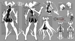  1girl absurdres angel ass biblically_accurate_angel black_skin cape chest_eye claws colored_sclera colored_skin commentary dated energy_spear english_commentary english_text extra_eyes from_behind from_side full_body grey_background head_wings highres holding holding_polearm holding_weapon monster_girl multicolored_skin multiple_views original polearm reference_sheet signature twitter_username two-tone_skin wavy_mouth weapon white_cape white_mouth white_skin winged_arms wings yellow_eyes yellow_sclera za1f0n zel_(za1f0n) 