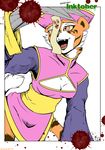  2015 anthro breasts cleavage clothed clothing darkstalkers feline female hsien-ko_(darkstalkers) kung_fu_panda lei-lei mammal master_tigress solo tiger video_games yawg 