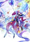  animal_ears astral_(yuu-gi-ou_zexal) beerus beerus_(cosplay) biting black_hair blue_skin cake cat_ears closed_eyes cosplay costume_switch cup_ramen dated doughnut dragon_ball dragon_ball_z earrings egyptian_clothes facial_mark food highres jewelry li_jing multicolored_hair multiple_boys nude open_mouth outstretched_arms pink_hair robe signature smile sparkling_eyes staff star tsukumo_yuuma tsukumo_yuuma_(cosplay) two-tone_hair wafer_stick whis whis_(cosplay) white_hair wrist_cuffs yellow_eyes yuu-gi-ou yuu-gi-ou_zexal 