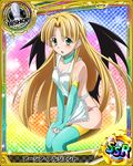  apron asia_argento bishop_(chess) blonde_hair breasts card_(medium) character_name chess_piece cleavage demon_wings detached_sleeves green_eyes high_school_dxd long_hair looking_at_viewer medium_breasts nearly_naked_apron official_art open_mouth panties solo trading_card underwear wings 
