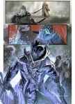  1girl 2boys armor bell bloodborne bloody_wolf_(elden_ring) boots cape cloak coat commentary_request company_connection covered_mouth crossover elden_ring fromsoftware full_armor gloves gun guri_otoko hat helm helmet highres holding holding_sword holding_weapon hunter_(bloodborne) long_hair male_focus malenia_blade_of_miquella mask mechanical_arms mouth_mask multiple_boys prosthesis prosthetic_arm red_hair saw saw_cleaver short_hair single_mechanical_arm standing summoning sword tarnished_(elden_ring) tricorne variations weapon white_hair winged_helmet 