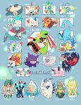  +_+ 2others :d :o alternate_color aqua_eyes archeops aurorus berry bird black_eyes black_fur blue_background blue_eyes blue_fur bright_pupils bug celebi centiskorch chikafuji chinchou colored_skin commentary_request decidueye dinosaur dragapult facial_mark fairy_wings fang feathers floating forehead_mark full_body gengar ghost green_eyes green_feathers green_skin grin hatenna highres hisuian_sliggoo jirachi larvesta looking_at_viewer lugia magnemite magnet multiple_others natu omastar orange_eyes pachirisu pokemon pokemon_(creature) pokemon_focus quagsire red_feathers shiny_pokemon simple_background sitting slither_wing smile snorlax spiked_shell squirrel standing talons togekiss umbreon white_fur white_pupils white_skin wigglytuff wings wo-chien xatu yellow_eyes yellow_feathers yveltal 