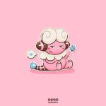  animal_focus blush blush_stickers closed_mouth commentary commission english_commentary flaaffy full_body instagram_logo instagram_username jitome no_humans nostrils outline pink_background pitbaldriz pokemon pokemon_(creature) pokemon_focus simple_background sitting smile solo tiktok_logo tiktok_username twitter_logo twitter_username white_outline youtube_logo youtube_username 