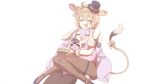  absurdres animal_ear_fluff animal_ears blonde_hair blush bow buruhas crossed_bangs crossed_legs dooby dooby_(idol) fishnet_pantyhose fishnets gloves hair_between_eyes hair_ornament handheld_game_console hat henya_the_genius henya_the_genius_(bunniversary) highres indie_virtual_youtuber jerboa_tail leotard long_hair mini_hat mini_top_hat open_mouth pantyhose playboy_bunny playing_games playing_video_games purple_hair rabbit_ears short_eyebrows short_hair sitting smile star_(symbol) strapless strapless_leotard tail_tuft top_hat very_long_hair virtual_youtuber white_gloves 