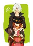  black_hat blush dezel_(tales) grin hat red_hair rose_(tales) scarf short_hair smile tales_of_(series) tales_of_zestiria yanzhan 