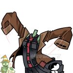  colored_skin green_skin headless kasane_teto plants_vs._zombies professor_brainrot torn_clothes undead utau zombie 