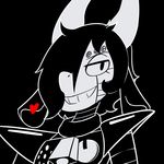  &lt;3 2015 anthro bell black_and_white black_hair bovine cattle fan_character hair machine male mammal mettaton monochrome neko_3240 robot simple_background smile solo undertale video_games 