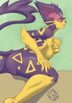  anthro bear-box_doodletimes breasts butt elbow_tufts female liepard nintendo nipples nude pok&eacute;mon pussy solo video_games 