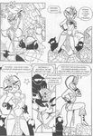  anthro black_and_white butt canine comic female fox freddy_andersson male mammal monochrome web 