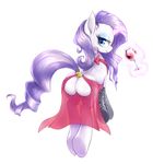  2015 alcohol beverage blue_eyes butt clothing cutie_mark equine eyeshadow female feral food friendship_is_magic fur glass gloves glowing hair half-closed_eyes hooves horn legwear levitation long_hair looking_at_viewer magic makeup mammal mlpanon my_little_pony purple_hair pussy rarity_(mlp) simple_background smile solo translucent underhoof unicorn white_background white_fur wine wine_glass 