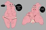  anthro balls briefs chubby clothed clothing dialogue erection half-dressed lagomorph lumo male mammal overweight penis precum rabbit richard_watterson solo the_amazing_world_of_gumball topless uncut underwear underwear_aside 