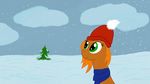  alis_toohs bryanshoot equine fan_character green_eyes horse mammal my_little_pony pony sky snow 