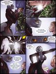  alien big_breasts big_butt breasts butt cleavage clothed clothing halo halo_(series) human interrogation mammal reptile sangheili scalie sex_appeal shia size_difference snu-snu spartan split_lip torture video_games wide_hips 