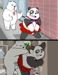  anal anal_penetration balls bear blood cosplay crossdressing duo graft_(artist) humanoid_penis ice_bear male male/male mammal nosebleed panda panda_(character) penetration penis polar_bear sailor_moon_(series) we_bare_bears 