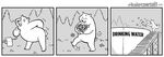  bear chainsawsuit charmin charmin_bear comic forest kris_straub mammal solo stairs toilet_paper tree 