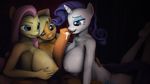  2015 3d_(artwork) animal_genitalia anthro applejack_(mlp) areola balls big_breasts breasts cgi dickgirl dickgirl/female digital_media_(artwork) double_titfuck earth_pony equine erect_nipples erection female fluttershy_(mlp) friendship_is_magic horn horse horsecock huge_breasts intersex intersex/female licking mammal my_little_pony nipples nude oral penis penis_lick pony precum rarity_(mlp) screwingwithsfm sex titfuck tongue tongue_out unicorn 