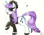  clothing cutie_mark equine female friendship_is_magic happy horn horse mammal my_little_pony open_mouth pony prettypinkpony rarity_(mlp) smile solo unicorn 