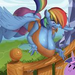  ... 2015 anthro anthrofied big_breasts blue_skin breasts cleavage clothed clothing equine feathered_wings feathers female flying friendship_is_magic fur hair horn huge_breasts inverted kevinsano long_hair mammal multicolored_hair my_little_pony open_mouth pants pegasus purple_fur purple_hair rainbow_dash_(mlp) rainbow_hair shirt twilight_sparkle_(mlp) two_tone_hair wings 