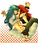  blue_eyes blue_hair lowres male male_focus red_hair redhead regal_bryan regal_bryant tales_of_(series) tales_of_symphonia zelos_wilder 