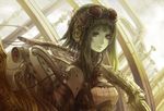  bad_id bad_pixiv_id cable comin goggles goggles_on_head green_eyes green_hair gumi headphones headset instrument mecha_musume solo steampunk upper_body vocaloid 