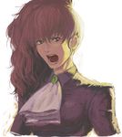  brown_hair ikeda_(cpt) open_mouth portrait solo umineko_no_naku_koro_ni ushiromiya_natsuhi 