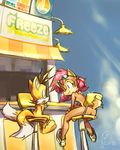  animal_ears archie_comics ass barefoot beach breasts edtropolis feet furry miles_prower nude outdoors outside paws sally_acorn shoes smile sonic_team sonic_the_hedgehog sunglasses tail zenra 