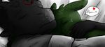  affection alban automail black_scales closed cuddling cute dragon fullmetal_alchemist green_scales holding homunculus_hunter_tattoo how_to_train_your_dragon night_fury prosthetic reptile risk_leonhart_strife scales scalie sleeping zenkhai 