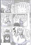  comic doujinshi female fur horn japanese_text lagomorph mammal monochrome penis rabbit ripper_torsent smile text translation_request 