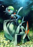  duo gallade gardevoir humanoid mega_evolution mega_gallade mega_gardevoir nintendo pok&eacute;mon red_eyes video_games whitmoon 