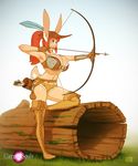  animal_humanoid arrow big_breasts blue_eyes bng bow breasts carnal_souls clothing female hair humanoid lagomorph mammal marley rabbit rabbit_humanoid rabbit_tail red_hair video_games 