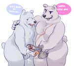  balls bear chubby duo frottage glitter_trap_boy humanoid_penis ice_bear male male/male mammal overweight penis polar_bear scar sex uncut we_bare_bears 