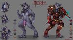  armor canine horn horndog lycan male mammal nadialycaon nude penis solo video_games warcraft were werewolf world_of_warcraft 