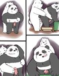  anal anal_penetration balls bear comic duo graft_(artist) ice_bear male male/male mammal panda panda_(character) penetration penis polar_bear we_bare_bears 
