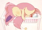  cat cat_focus gen_3_pokemon no_humans poke_ball pokemon pokemon_(creature) reference_work sally_(luna-arts) skitty sleeping solo 