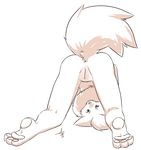  anthro anus aogami bound butt canine female fox hands_behind_back mammal nintendo pawpads paws pok&eacute;mon presenting pussy raised_tail solo toes video_games young zorua 