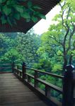  east_asian_architecture forest landscape nature no_humans original rain scenery toichi_(ik07) 