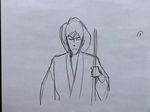  animated animated_gif attack hakama ishikawa_goemon_xiii japanese_clothes katana lowres lupin_iii monochrome non-web_source ootsuka_yasuo sketch sword weapon 