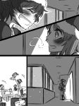  +++ 2girls akiyama_yukari arm_support backpack bag bandaid blush boko_(girls_und_panzer) breath christmas coat comic english_text frown gift girls_und_panzer greyscale hat holding holding_stuffed_animal hug indoors kneeling leaning_forward merry_christmas messy_hair miniskirt monochrome multiple_girls night night_sky nishizumi_miho noumen ooarai_school_uniform open_mouth outdoors pajamas pants pleated_skirt santa_hat school_uniform shirt shoes short_hair silent_comic sitting skirt sky smile socks stuffed_animal stuffed_toy table teddy_bear winter_uniform yuri 