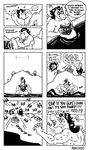  ... :3 aaron_(undertale) avielsusej black_and_white book comic crying dialogue english_text equine eyewear flexing ghost glasses group hippocampus horse laugh male mammal moldsmal monochrome muscular napstablook rock speech_bubble spirit sweat tears temmie temmie_(undertale) text undertale upside_down video_games water woshua 